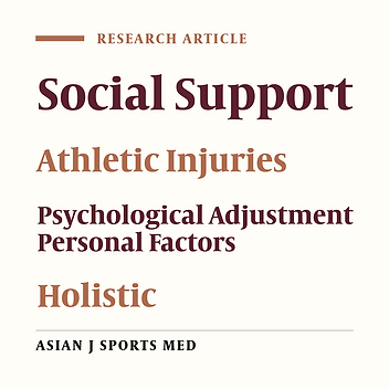Cognitive Appraisals and Lived Experiences During Injury Rehabilitation: A Narrative Account Within Personal and Situational Backdrop