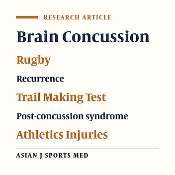 Return to Rugby After Brain Concussion: A Prospective Study in 35 High Level Rugby Players