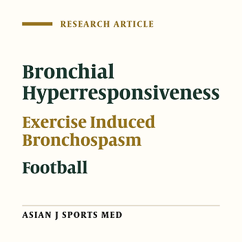 Comparative Study of Bronchial Hyperresponsiveness Between Football and Judo Groups in Prepubertal Boys