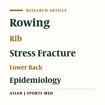 Lower Back Injuries in Rowing National Level Compared to International Level Rowers