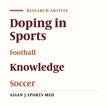 How the Iranian Football Coaches and Players Know About Doping?