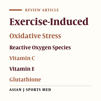 Exercise-Induced Oxidative Stress and Dietary Antioxidants