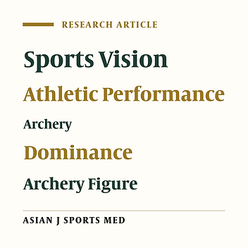 Vision Examination Protocol for Archery Athletes Along With an Introduction to Sports Vision