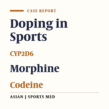 Morphine/Codeine Ratio, a Key in Investigating a Case of Doping
