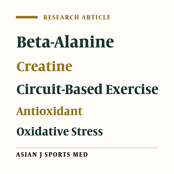 Repeated Supramaximal Exercise-Induced Oxidative Stress: Effect of β-Alanine Plus Creatine Supplementation