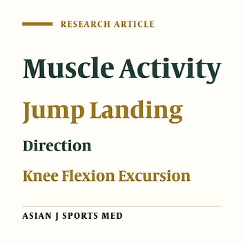 Knee Muscular Control During Jump Landing in Multidirections