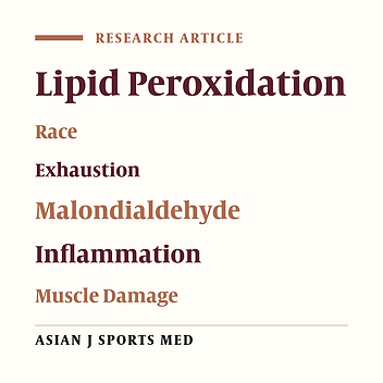 Effect of Maximal Versus Supra-Maximal Exhausting Race on Lipid Peroxidation, Antioxidant Activity and Muscle-Damage Biomarkers in Long-Distance and Middle-Distance Runners