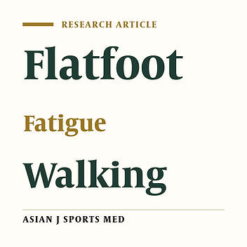 Fatigue Effect on Linear Center of Pressure Measures during Gait in People with Flat Feet