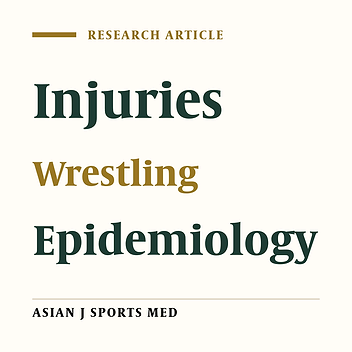 Knee Injuries in Wrestlers: A Prospective Study from the Indian Subcontinent