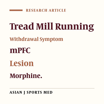 Effect of Treadmill Running on Morphine Dependence Before and After Medial Prefrontal Cortex Lesion in Rats