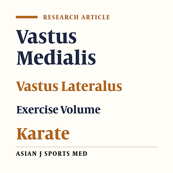 The Effect of Increasing Volume of Exercise on Activation Pattern of Vastus Medialis and Lateralis and its Correlation With Anterior Knee Pain in Karate Elites