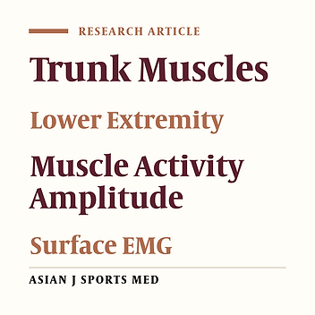 The Activation Pattern of Trunk and Lower Limb Muscles in an Electromyographic Assessment; Comparison Between Ground and Treadmill Walking