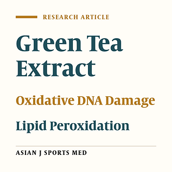 Effect of Green Tea Extract on Exercise-Induced Oxidative Stress in Obese Men: A Randomized, Double-Blind, Placebo-Controlled, Crossover Study