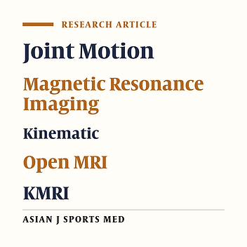 A Pilot Trial on Kinematic Magnetic Resonance Imaging Using a Superconducting, Horizontally Opened, 1.2 T Magnetic Resonance System