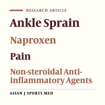 Naproxen Twice Daily Versus as Needed (PRN) Dosing: Efficacy and Tolerability for Treatment of Acute Ankle Sprain, a Randomized Clinical Trial