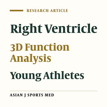 Right Ventricle Chamber of Young Trained Athletes: Morphology and Function