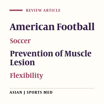 Static Stretching of the Hamstring Muscle for Injury Prevention in Football Codes: a Systematic Review