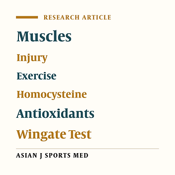Effect of Short-Term Maximal Exercise on Biochemical Markers of Muscle Damage, Total Antioxidant Status, and Homocysteine Levels in Football Players