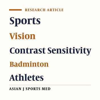 Comparison of Blue-Yellow Opponent Color Contrast Sensitivity Function between Female Badminton Players and Non-athletes