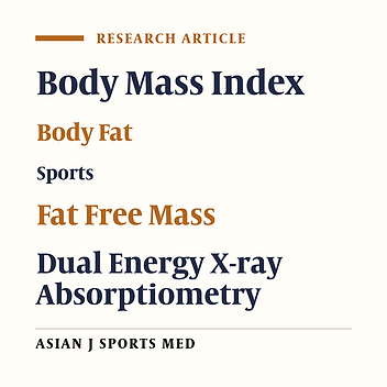 The Estimation of the Fat Free Mass Index in Athletes
