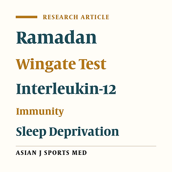 Effect of Acute Maximal Exercise on Circulating Levels of Interleukin-12 during Ramadan Fasting