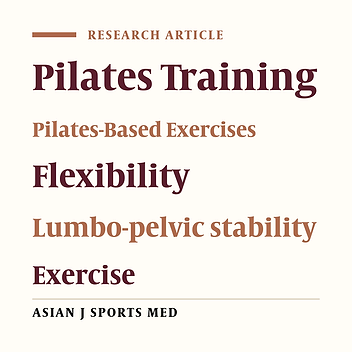 Effects of Pilates Training on Lumbo-Pelvic Stability and Flexibility