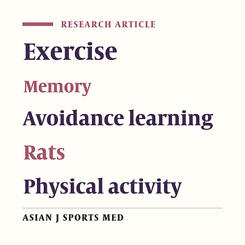 Effects of Exercise on Memory Consolidation and Retrieval of Passive Avoidance Learning In Young Male Rats