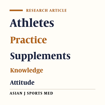 Nutrition Knowledge, Attitude and Practice of College Sportsmen