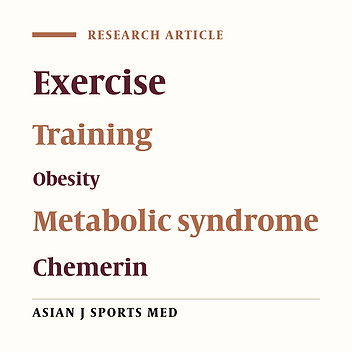 Twelve-Week Aerobic Training Decreases Chemerin Level and Improves Cardiometabolic Risk Factors in Overweight and Obese Men
