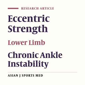 The Eccentric Torque Production Capacity of the Ankle, Knee, and Hip Muscle Groups in Patients with Unilateral Chronic Ankle Instability