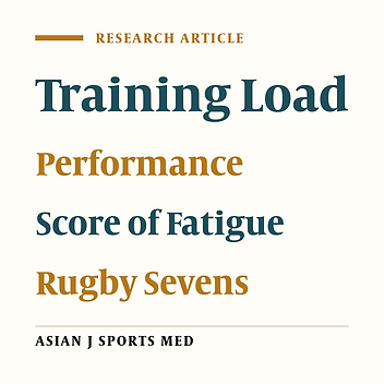 Monitoring Training Load and Fatigue in Rugby Sevens Players