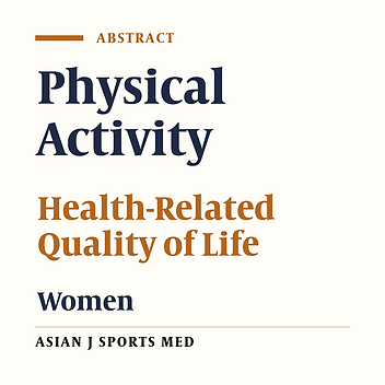 Health-Related Quality of Life in Iranian Women with Different Levels of Physical Activity
