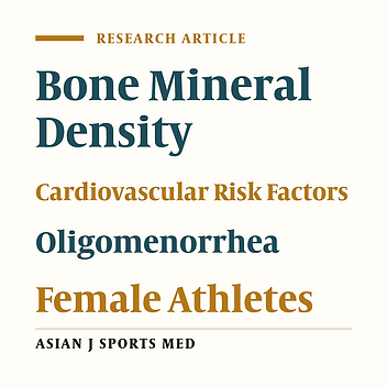 Bone Mineral Changes and Cardiovascular Effects among Female Athletes with Chronic Menstrual Dysfunction