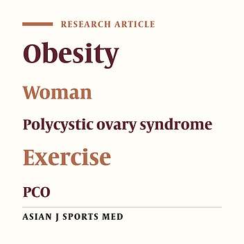 The Effect of Exercise in PCOS Women Who Exercise Regularly