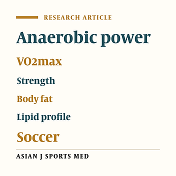 Effect of Training on Physiological and Biochemical Variables of Soccer Players of Different Age Groups