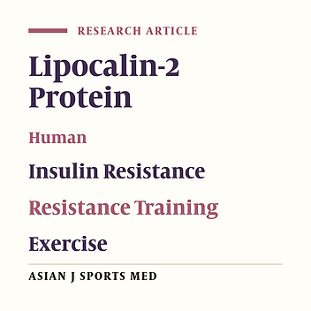 Effects of Resistance versus Endurance Training on Plasma Lipocalin-2 in Young Men