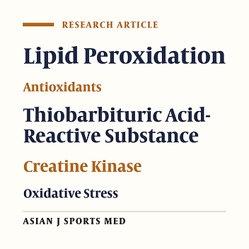 The Effect of Two-Week L-Carnitine Supplementation on Exercise –Induced Oxidative Stress and Muscle Damage