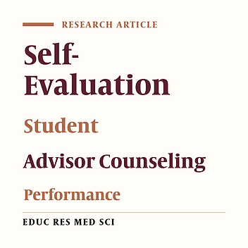 Comparison of Self and Students' Evaluation of academic advisor’s educational in Arak University of Medical Sciences in 2010