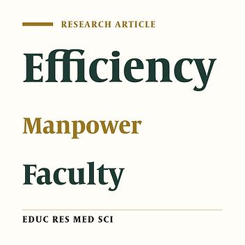 Factors Enhancing Manpower Efficiency from the Viewpoint of Clinical and Non-clinical Faculty Members at Guilan University of Medical Sciences in 2011