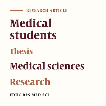 Features of Medical Student's Theses at Kermanshah University of Medical Sciences during a Five-Year Period