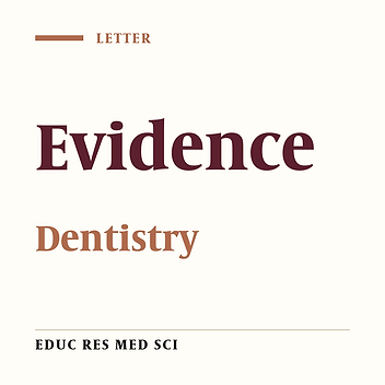 Development of Undergraduate Research Skill: Critical Issue in Evidence-Based Dentistry
