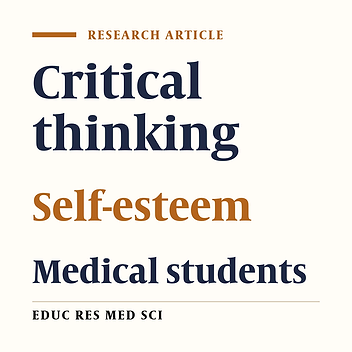 The Relationship between Critical Thinking Disposition and Self-Esteem