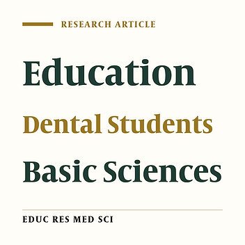 Educational Status of Dental Basic Science Course and its Correlation with Students' Educational Background in Kermanshah University of Medical Sciences