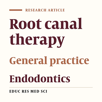 Knowledge of General Dentists of Kermanshah about Root Canal Therapy in 2012