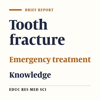 Knowledge of Primary School Teachers about the Management of Dental Trauma in Kermanshah, 2012