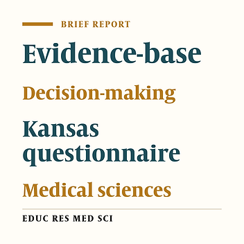 Measuring Evidence-based Decision Making Capacity in Public Health Managers of Kermanshah University of Medical Sciences 2013-2014