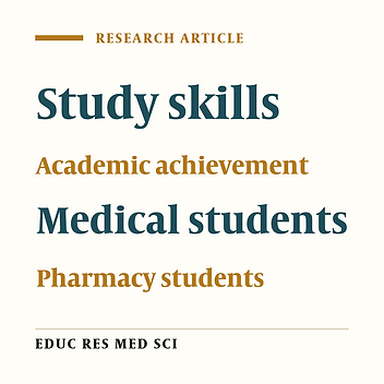 Study Skills and their Correlation with Academic Satisfaction and Achievement among Medical and Pharmacy Students in Kermanshah University of Medical Sciences (2013)