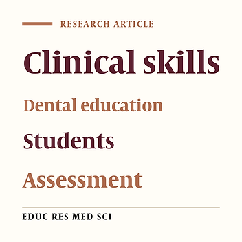 Assessing Clinical Dental Education from the Students’ Perspective at Shiraz School of Dentistry