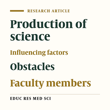 Factors Affecting and Inhibiting Scientific Productivity from the Viewpoint of Faculty Members of Kermanshah University of Medical Sciences