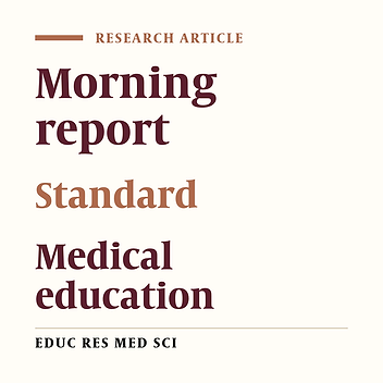 Compliance of Morning Reports at Teaching Hospitals of Kurdistan University of Medical Sciences with Standards of the Ministry of Health and Medical Education (2015)